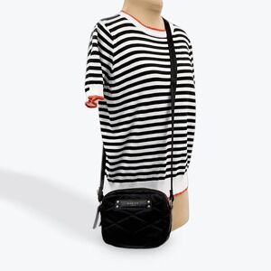 Radley‎ London Quilted Crossbody Bag Black Nylon Travel Purse Handbag